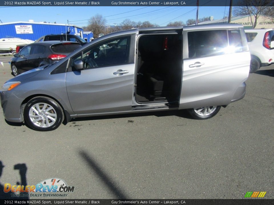 2012 Mazda MAZDA5 Sport Liquid Silver Metallic / Black Photo #35