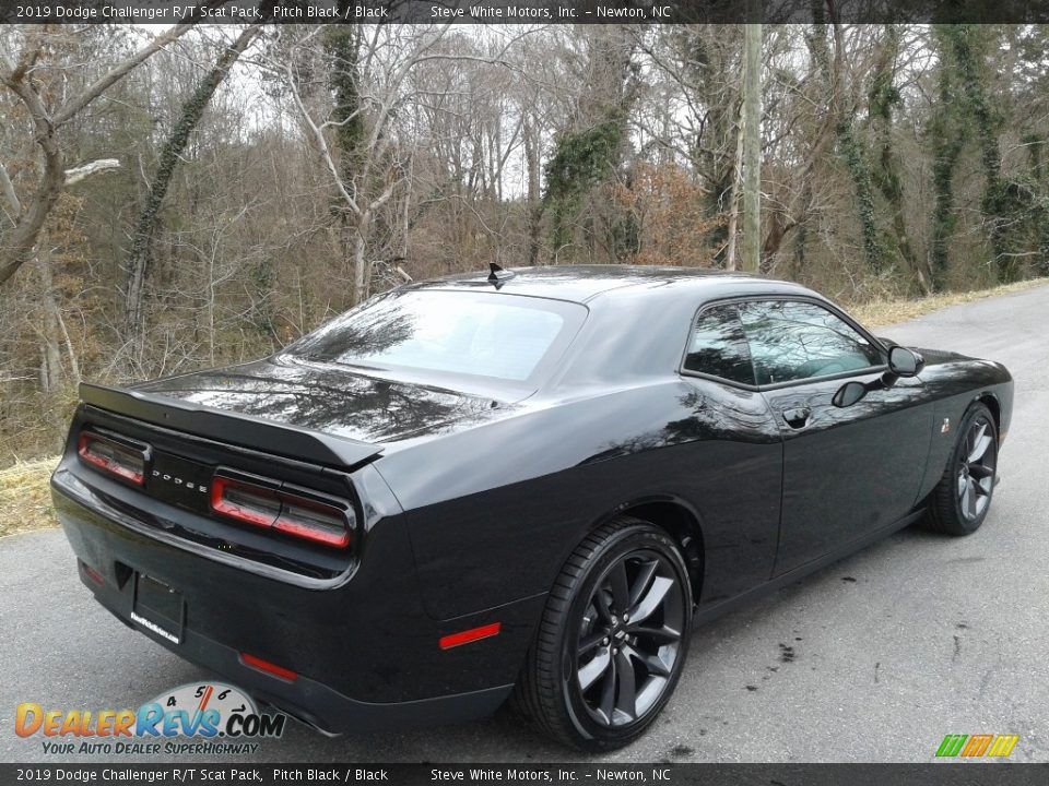 2019 Dodge Challenger R/T Scat Pack Pitch Black / Black Photo #7