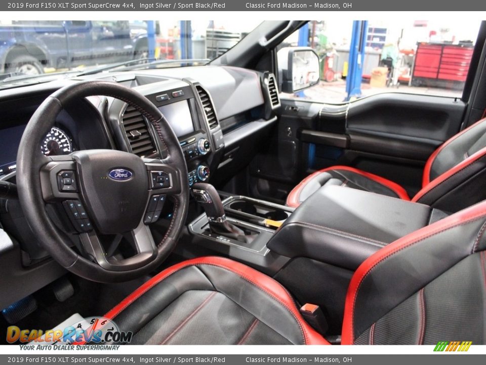 Front Seat of 2019 Ford F150 XLT Sport SuperCrew 4x4 Photo #11