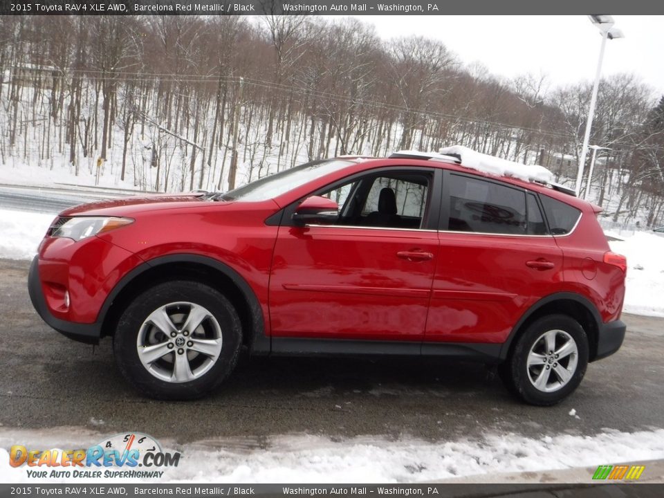 2015 Toyota RAV4 XLE AWD Barcelona Red Metallic / Black Photo #12