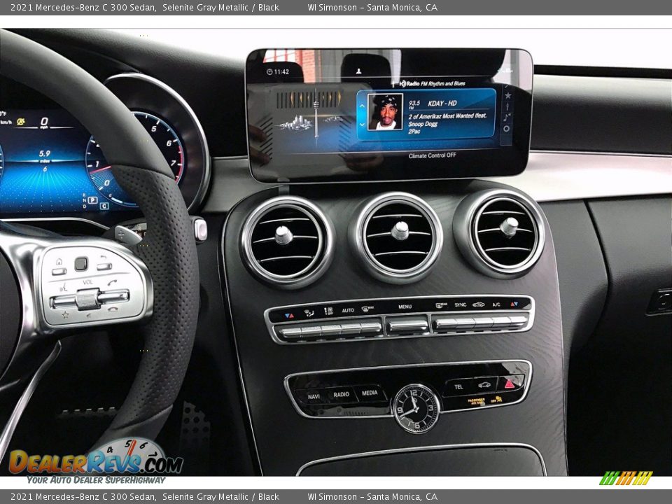 2021 Mercedes-Benz C 300 Sedan Selenite Gray Metallic / Black Photo #6