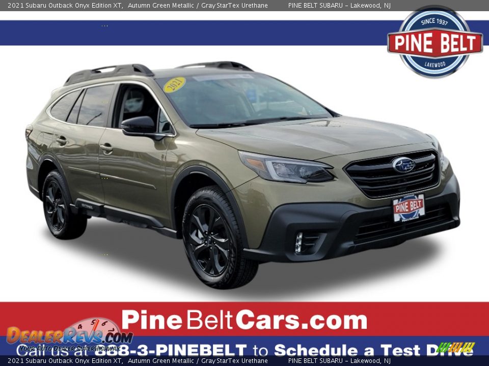 2021 Subaru Outback Onyx Edition XT Autumn Green Metallic / Gray StarTex Urethane Photo #1