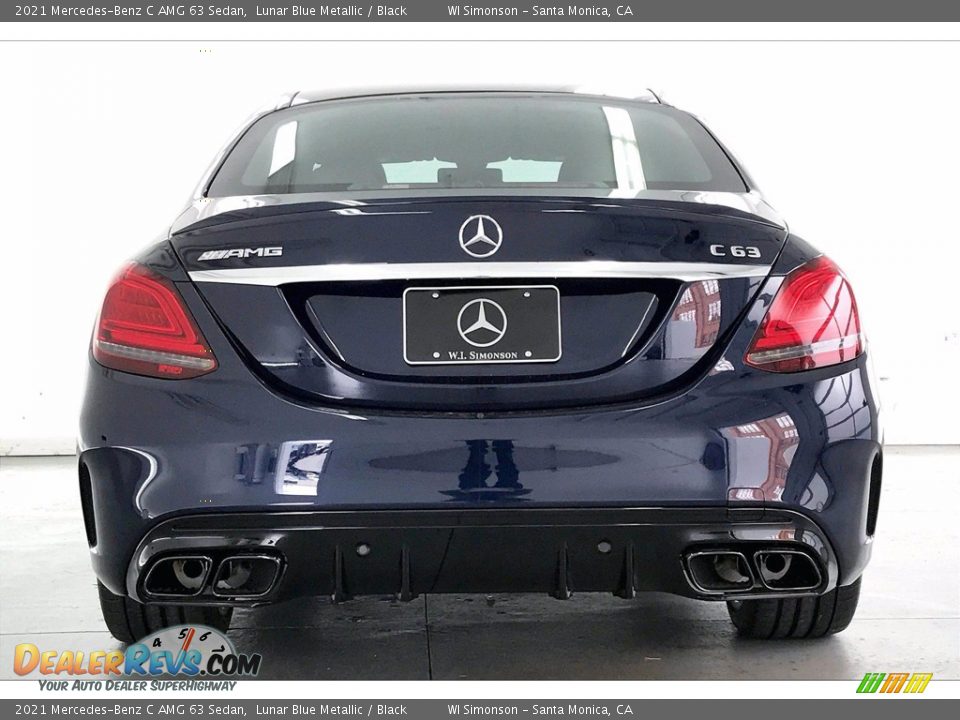 2021 Mercedes-Benz C AMG 63 Sedan Lunar Blue Metallic / Black Photo #3