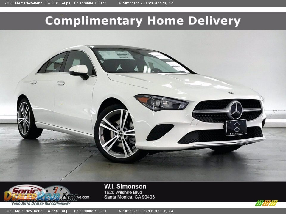 2021 Mercedes-Benz CLA 250 Coupe Polar White / Black Photo #1