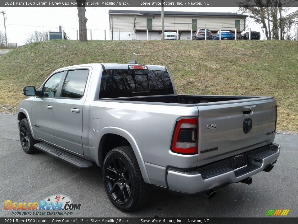 2021 Ram 1500 Laramie Crew Cab 4x4 Billet Silver Metallic / Black Photo #9