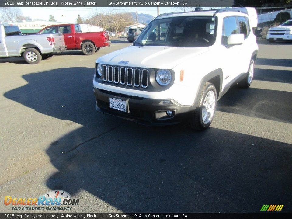 2018 Jeep Renegade Latitude Alpine White / Black Photo #2