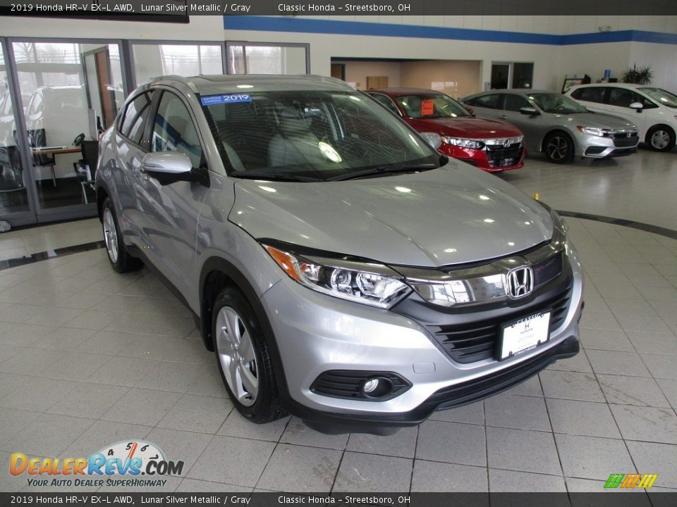 2019 Honda HR-V EX-L AWD Lunar Silver Metallic / Gray Photo #3