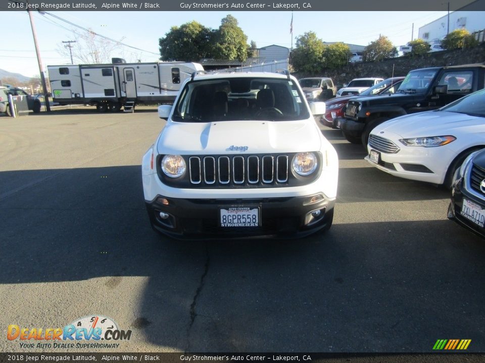 2018 Jeep Renegade Latitude Alpine White / Black Photo #3