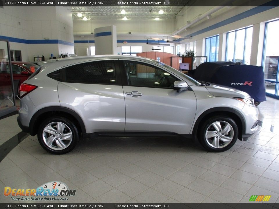 2019 Honda HR-V EX-L AWD Lunar Silver Metallic / Gray Photo #4