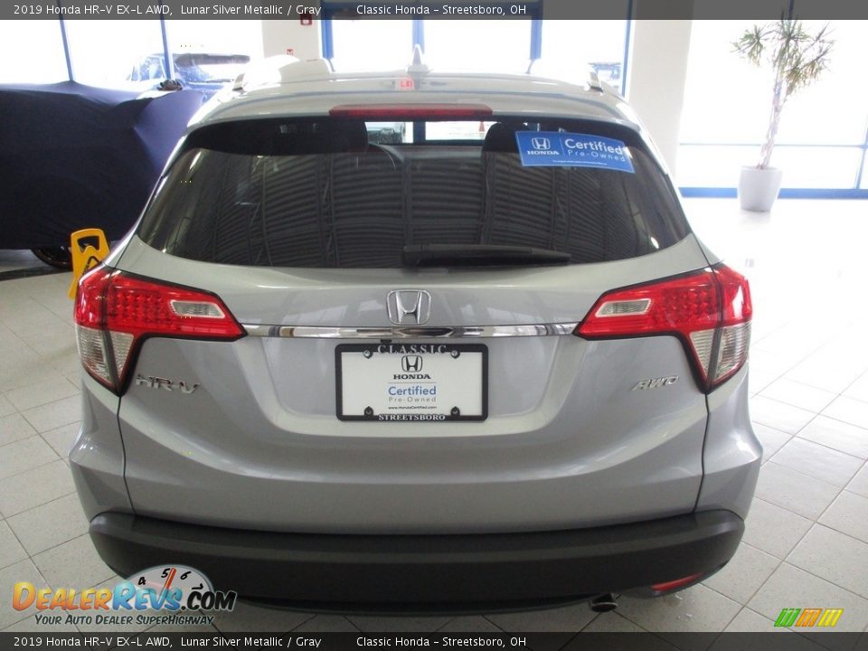 2019 Honda HR-V EX-L AWD Lunar Silver Metallic / Gray Photo #8