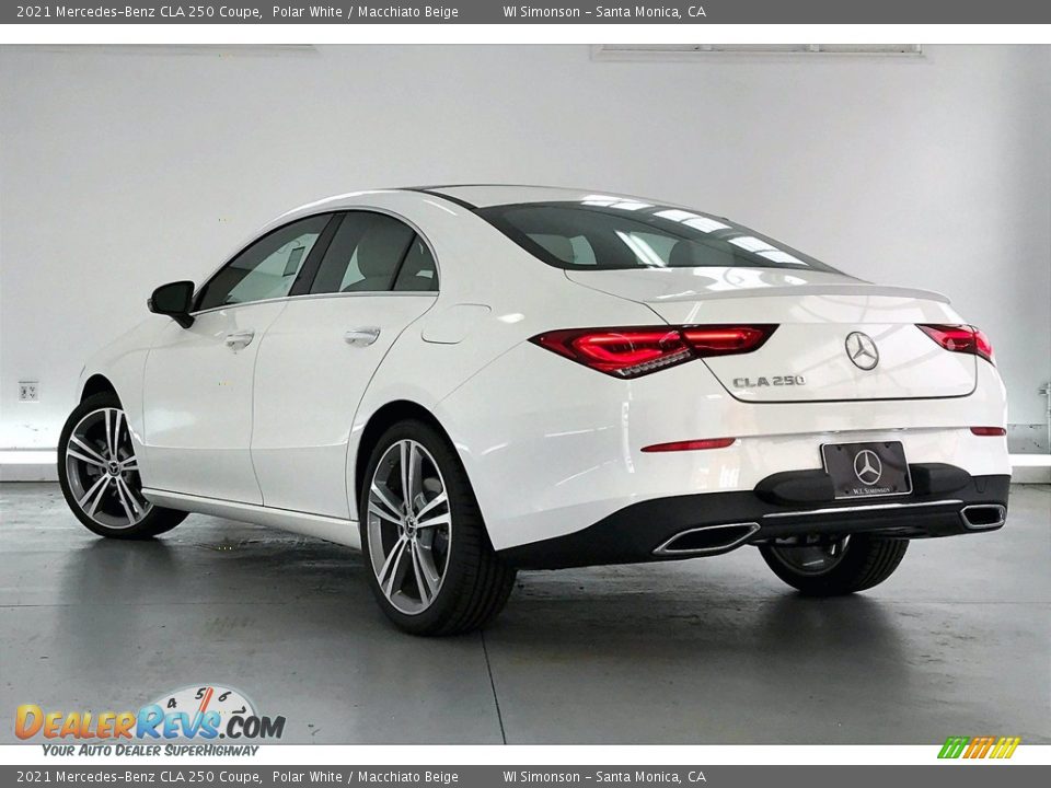 2021 Mercedes-Benz CLA 250 Coupe Polar White / Macchiato Beige Photo #2