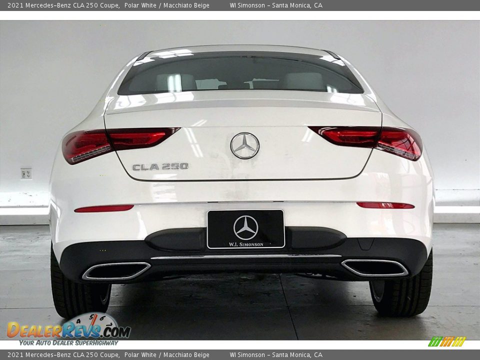 2021 Mercedes-Benz CLA 250 Coupe Polar White / Macchiato Beige Photo #3