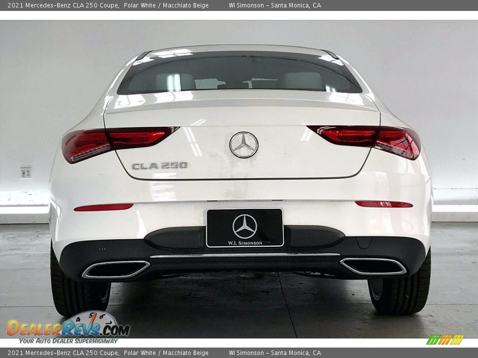 2021 Mercedes-Benz CLA 250 Coupe Polar White / Macchiato Beige Photo #3