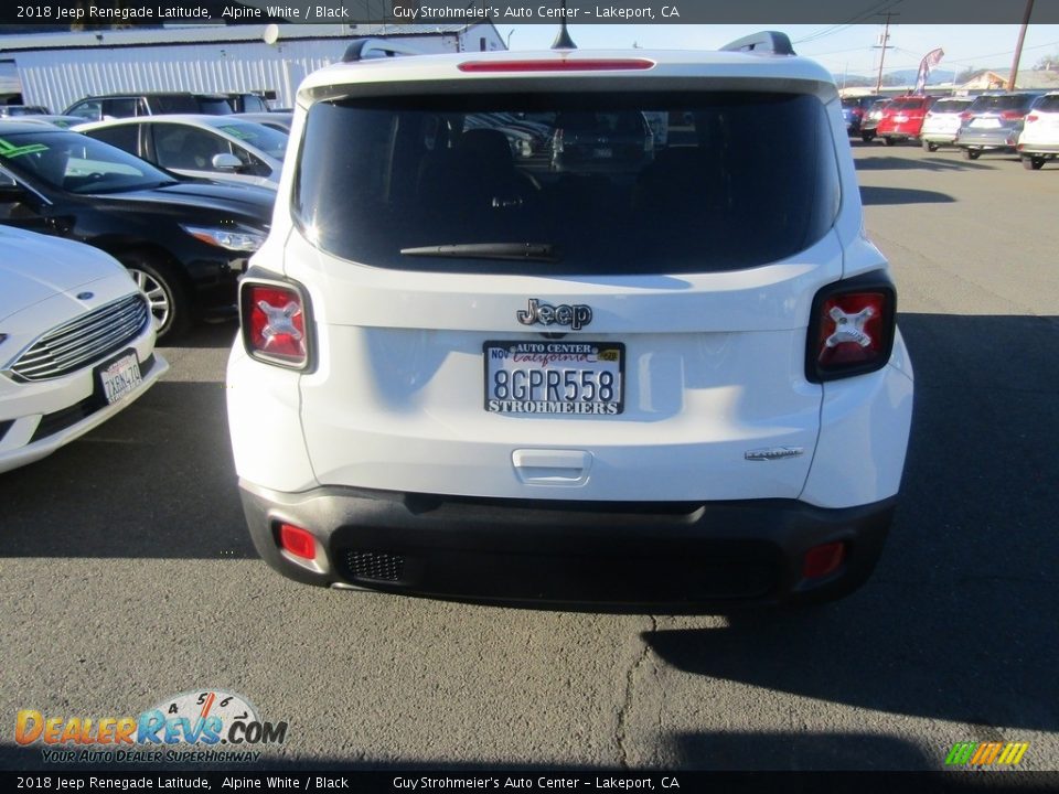 2018 Jeep Renegade Latitude Alpine White / Black Photo #12