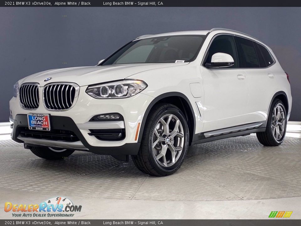 2021 BMW X3 xDrive30e Alpine White / Black Photo #5