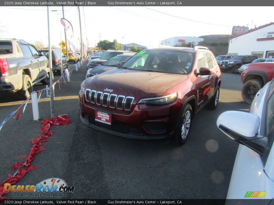 2020 Jeep Cherokee Latitude Velvet Red Pearl / Black Photo #2