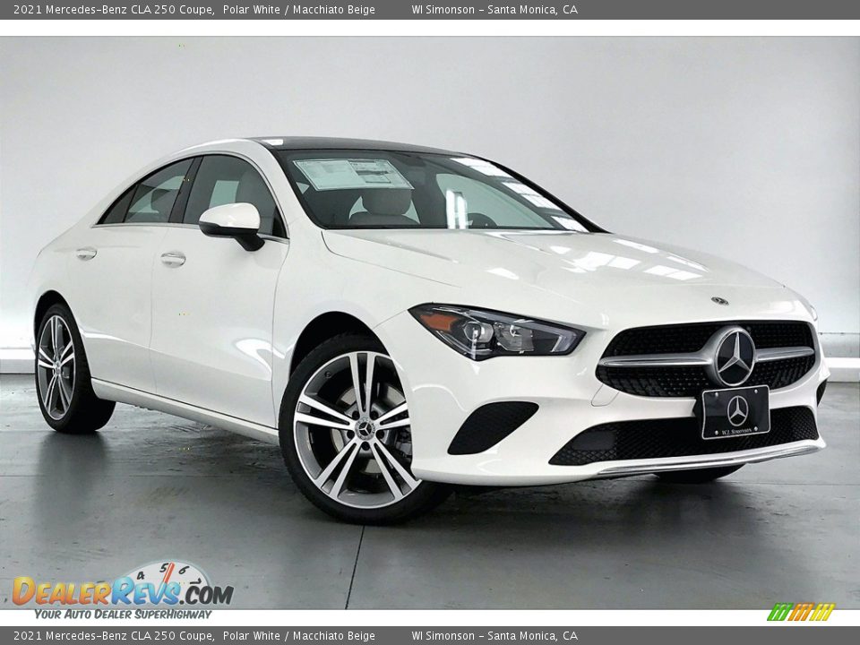 2021 Mercedes-Benz CLA 250 Coupe Polar White / Macchiato Beige Photo #10