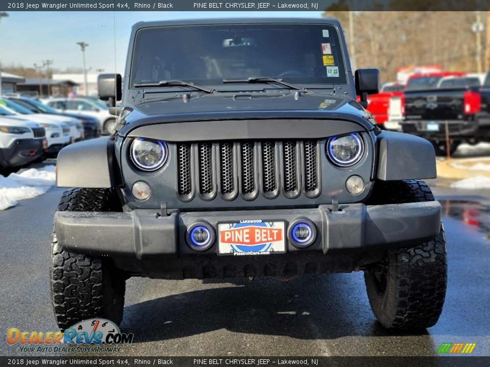 2018 Jeep Wrangler Unlimited Sport 4x4 Rhino / Black Photo #13