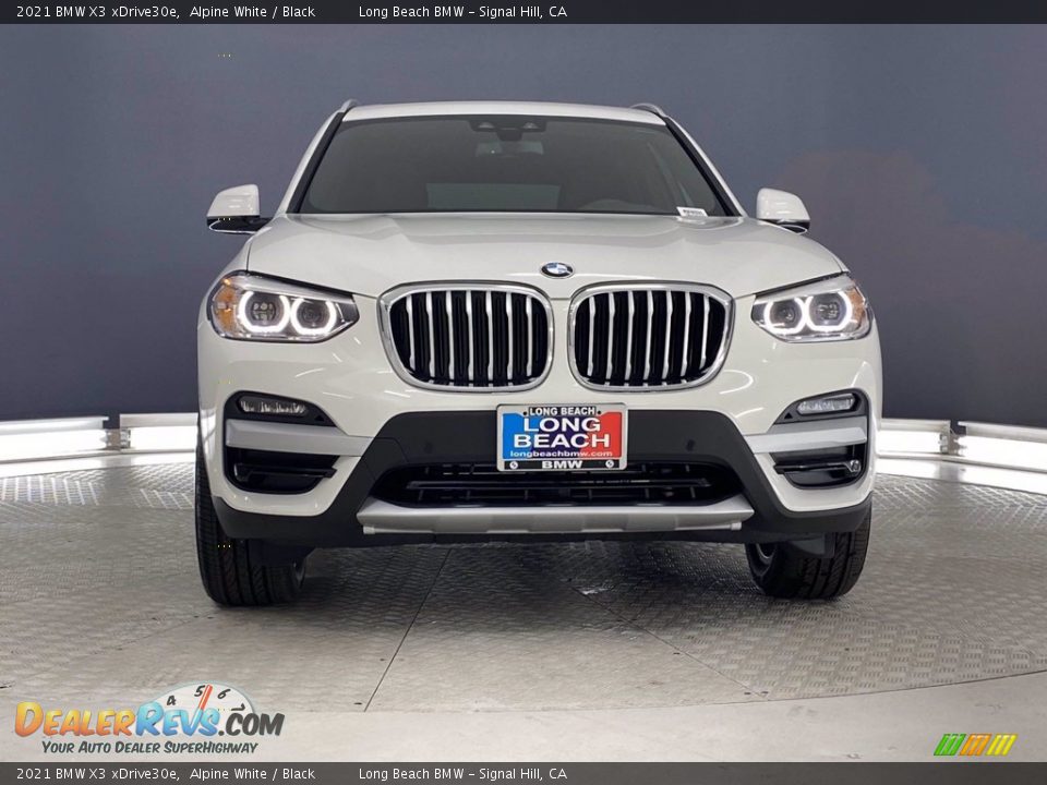 2021 BMW X3 xDrive30e Alpine White / Black Photo #4