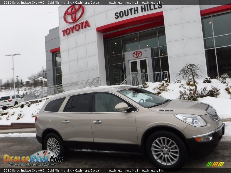 2010 Buick Enclave CXL AWD Gold Mist Metallic / Cashmere/Cocoa Photo #2