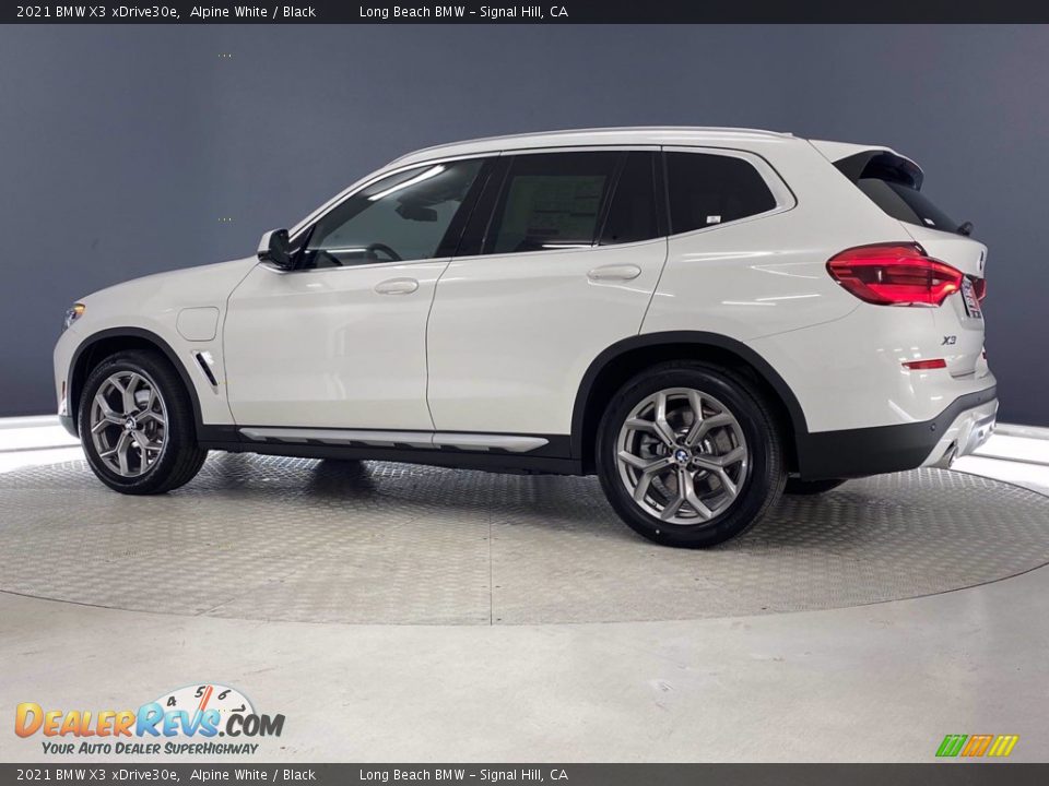 2021 BMW X3 xDrive30e Alpine White / Black Photo #8