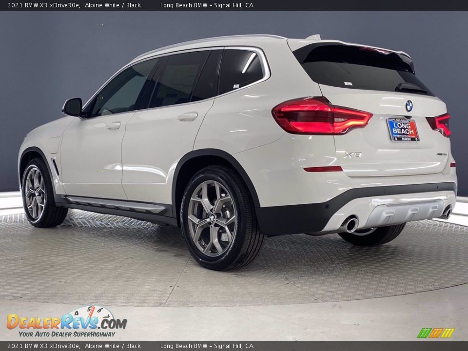 2021 BMW X3 xDrive30e Alpine White / Black Photo #9