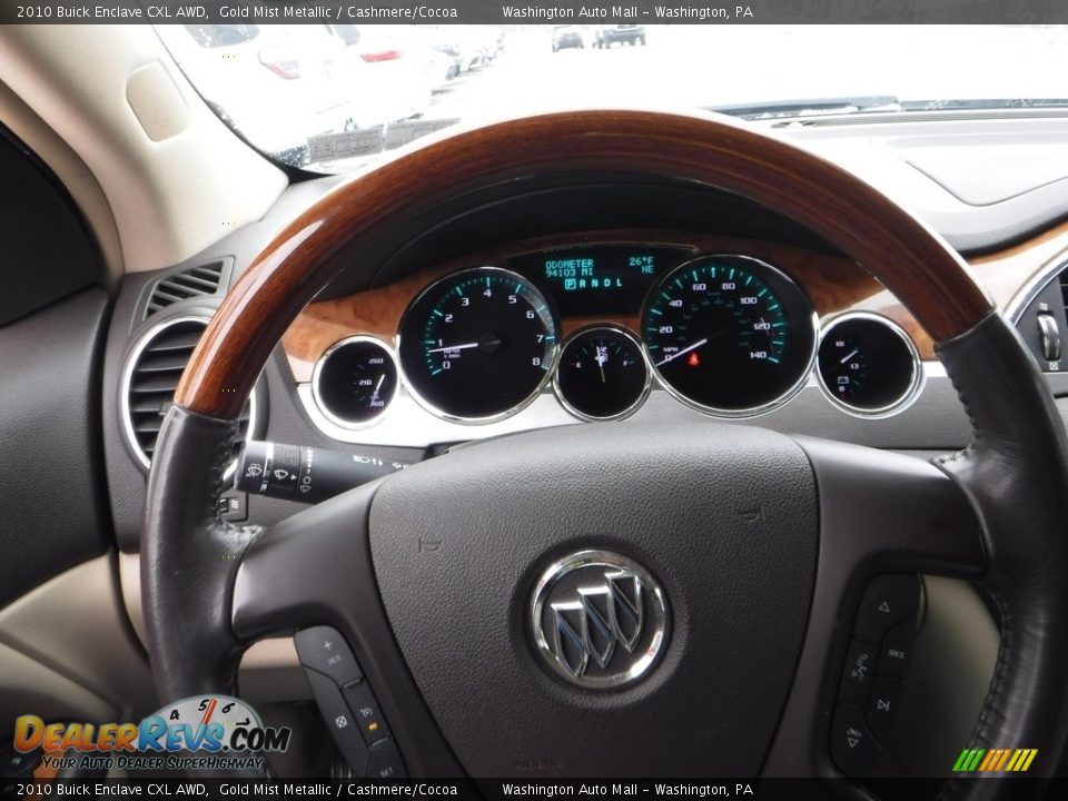 2010 Buick Enclave CXL AWD Gold Mist Metallic / Cashmere/Cocoa Photo #20