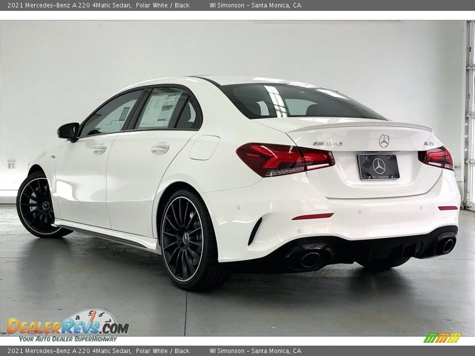 2021 Mercedes-Benz A 220 4Matic Sedan Polar White / Black Photo #2