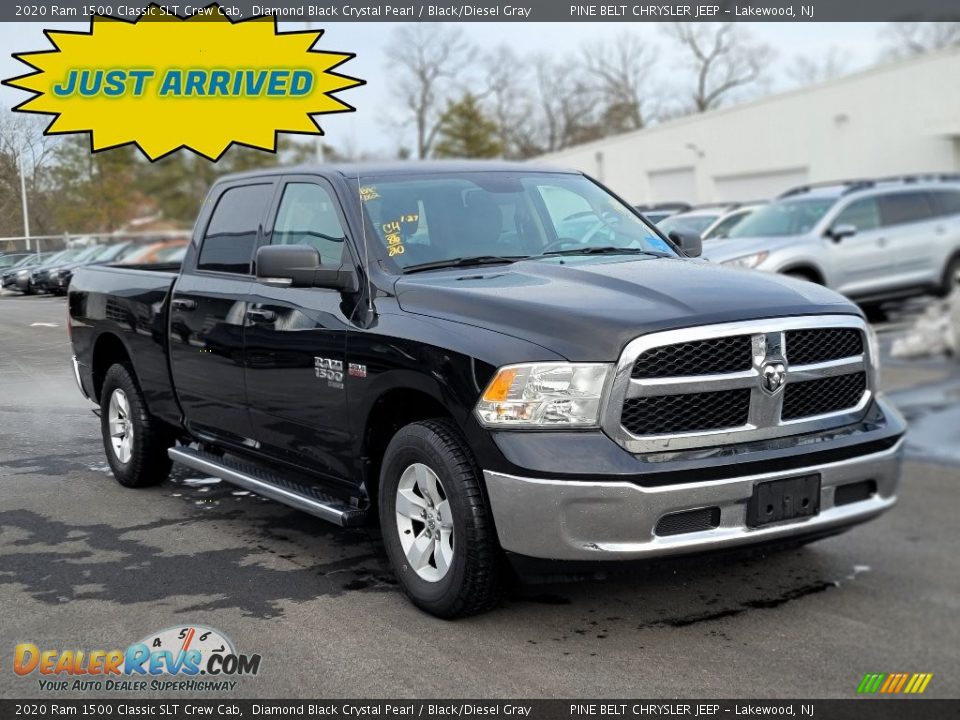 2020 Ram 1500 Classic SLT Crew Cab Diamond Black Crystal Pearl / Black/Diesel Gray Photo #1