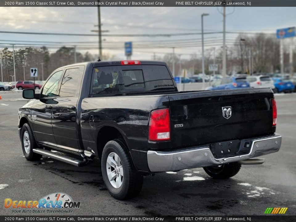 2020 Ram 1500 Classic SLT Crew Cab Diamond Black Crystal Pearl / Black/Diesel Gray Photo #5