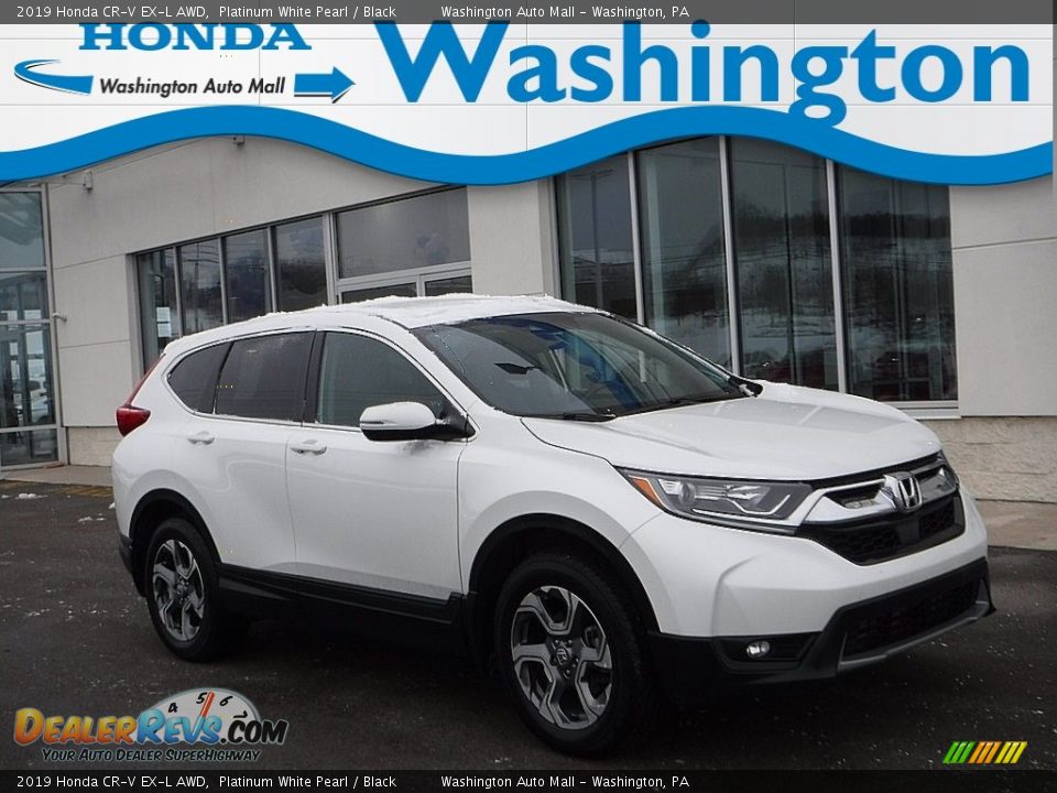 2019 Honda CR-V EX-L AWD Platinum White Pearl / Black Photo #1