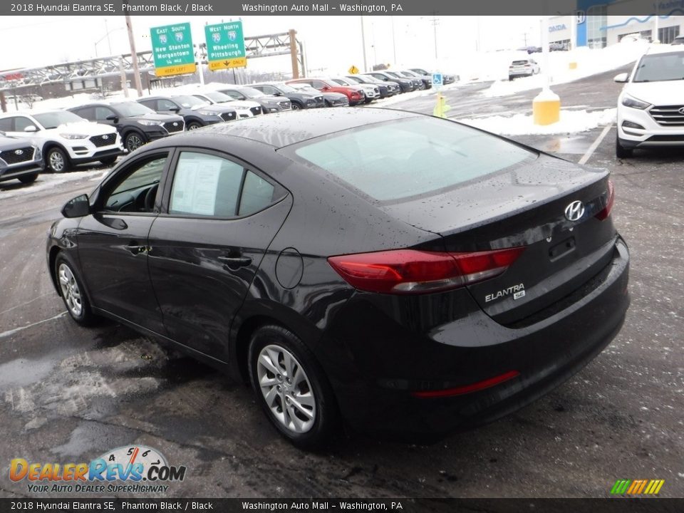 2018 Hyundai Elantra SE Phantom Black / Black Photo #7