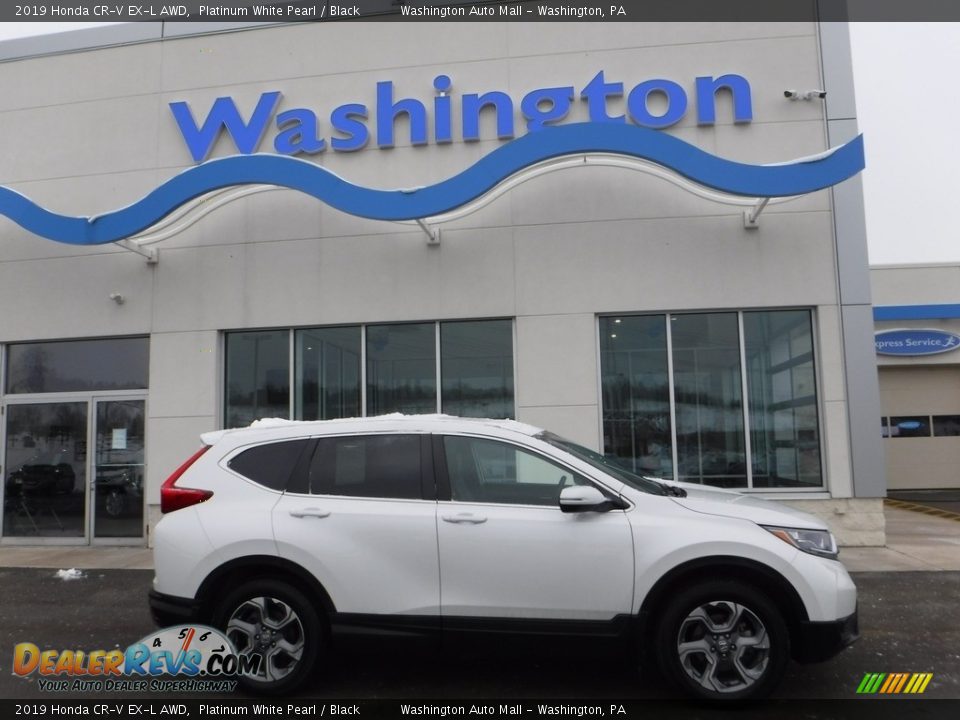 2019 Honda CR-V EX-L AWD Platinum White Pearl / Black Photo #2