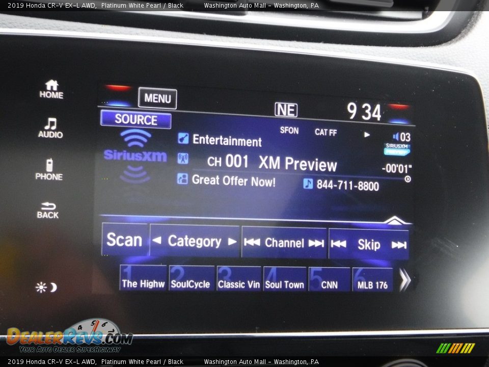 2019 Honda CR-V EX-L AWD Platinum White Pearl / Black Photo #18