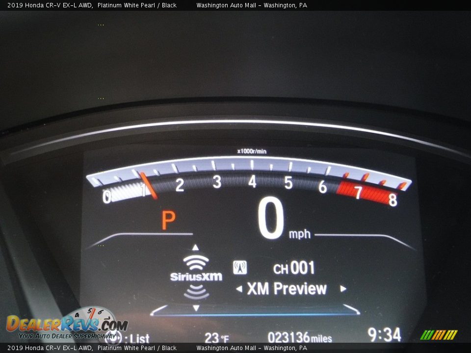 2019 Honda CR-V EX-L AWD Platinum White Pearl / Black Photo #28