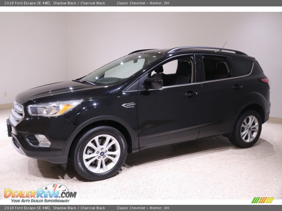 2018 Ford Escape SE 4WD Shadow Black / Charcoal Black Photo #3