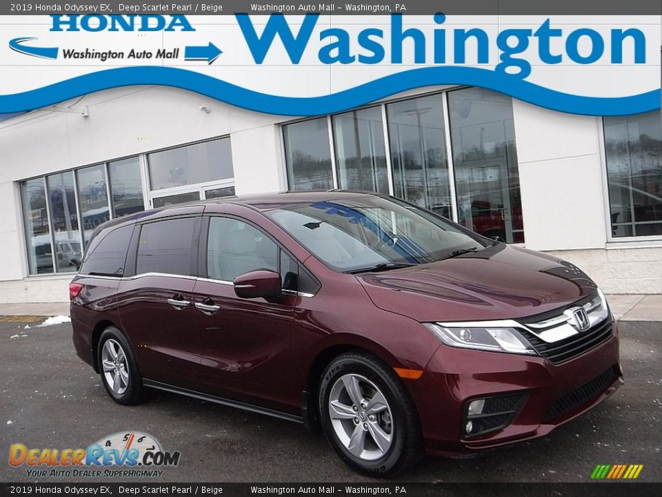 2019 Honda Odyssey EX Deep Scarlet Pearl / Beige Photo #1