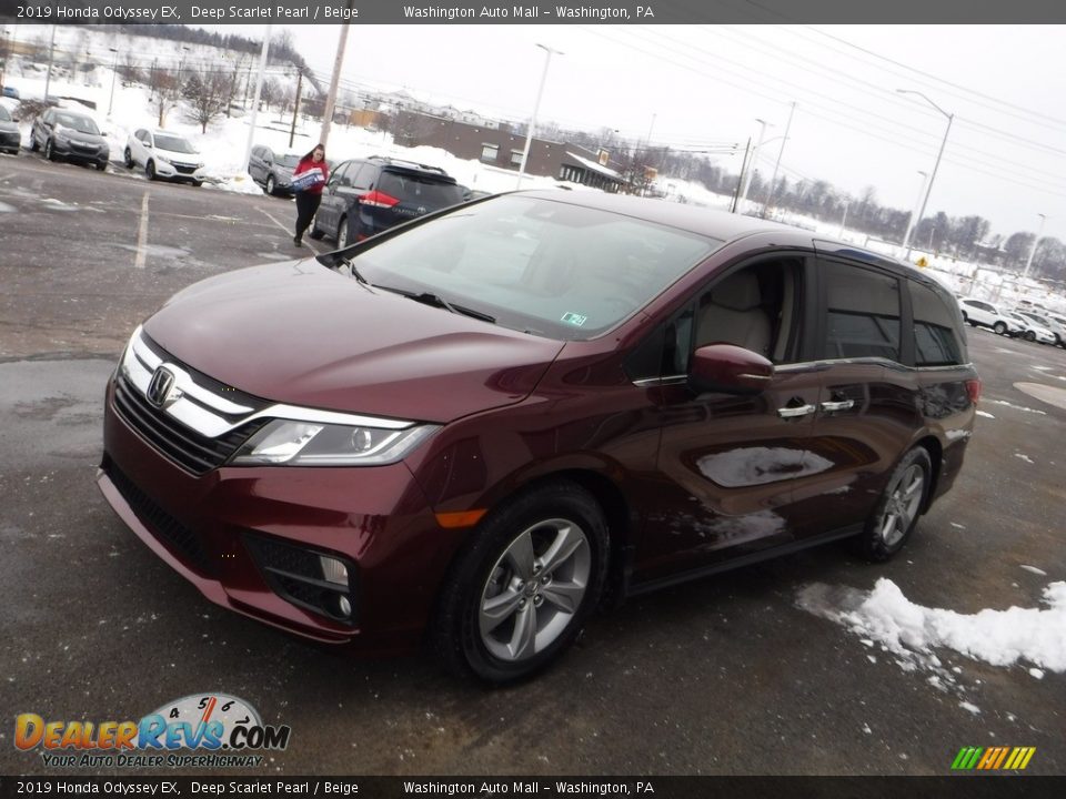 2019 Honda Odyssey EX Deep Scarlet Pearl / Beige Photo #5