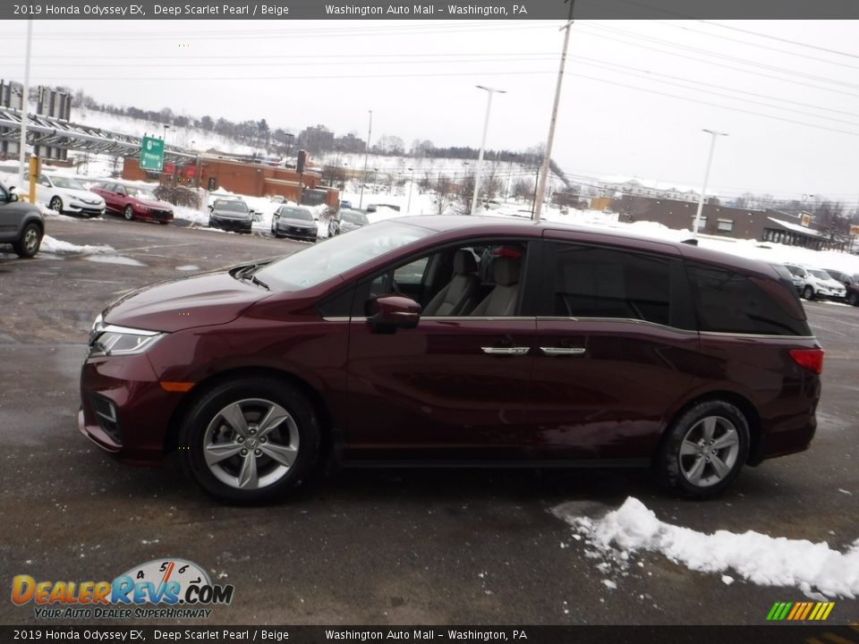 2019 Honda Odyssey EX Deep Scarlet Pearl / Beige Photo #6