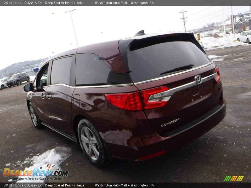 2019 Honda Odyssey EX Deep Scarlet Pearl / Beige Photo #7