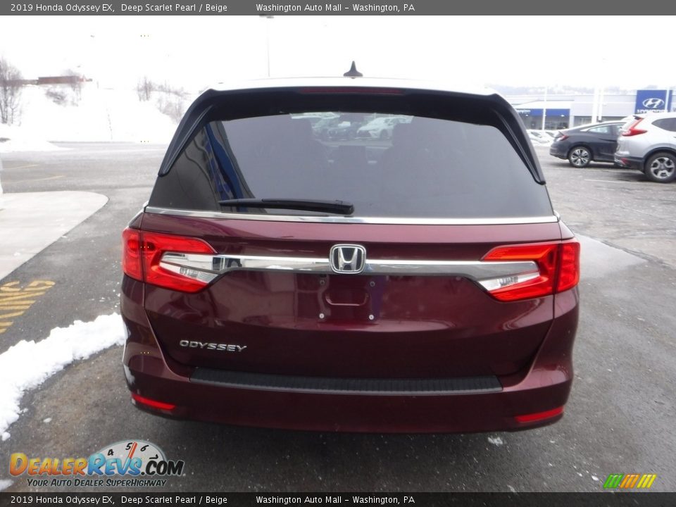 2019 Honda Odyssey EX Deep Scarlet Pearl / Beige Photo #8