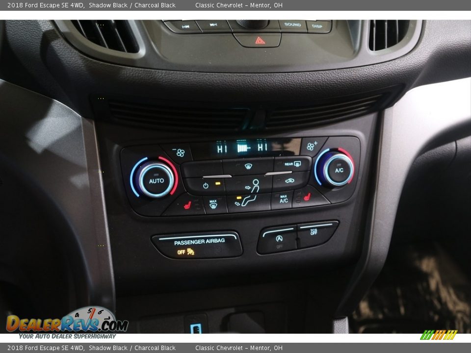 2018 Ford Escape SE 4WD Shadow Black / Charcoal Black Photo #14