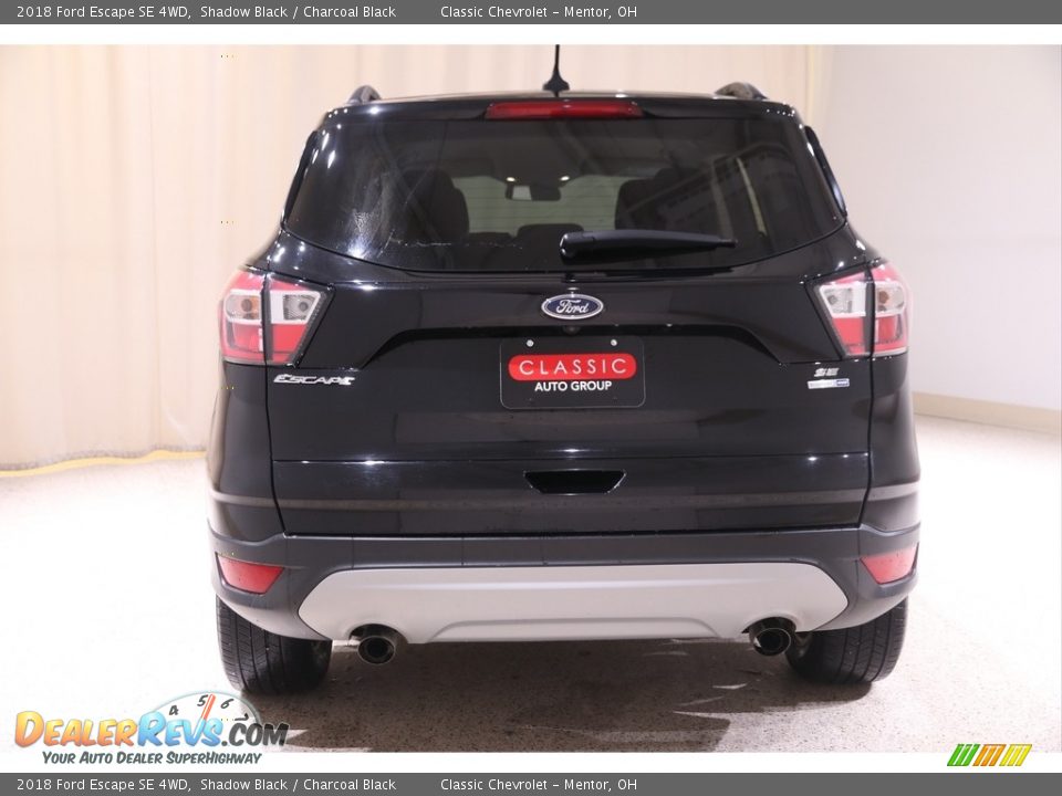 2018 Ford Escape SE 4WD Shadow Black / Charcoal Black Photo #19