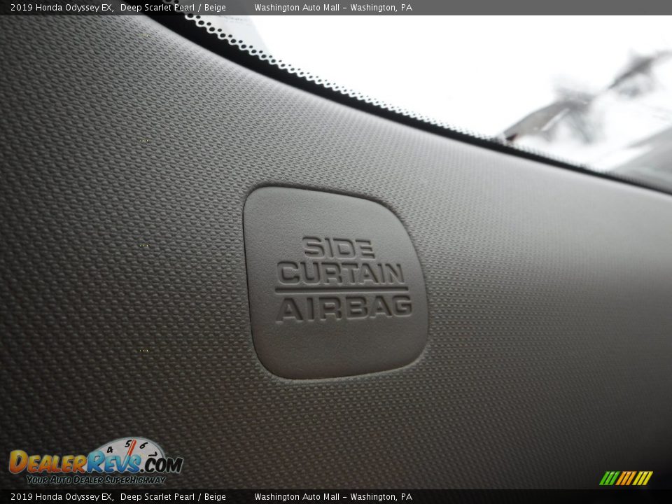 2019 Honda Odyssey EX Deep Scarlet Pearl / Beige Photo #16