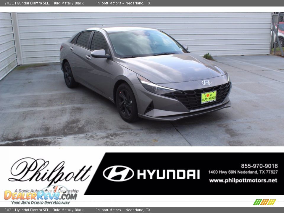2021 Hyundai Elantra SEL Fluid Metal / Black Photo #1