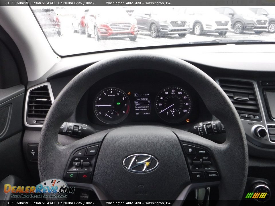 2017 Hyundai Tucson SE AWD Coliseum Gray / Black Photo #21