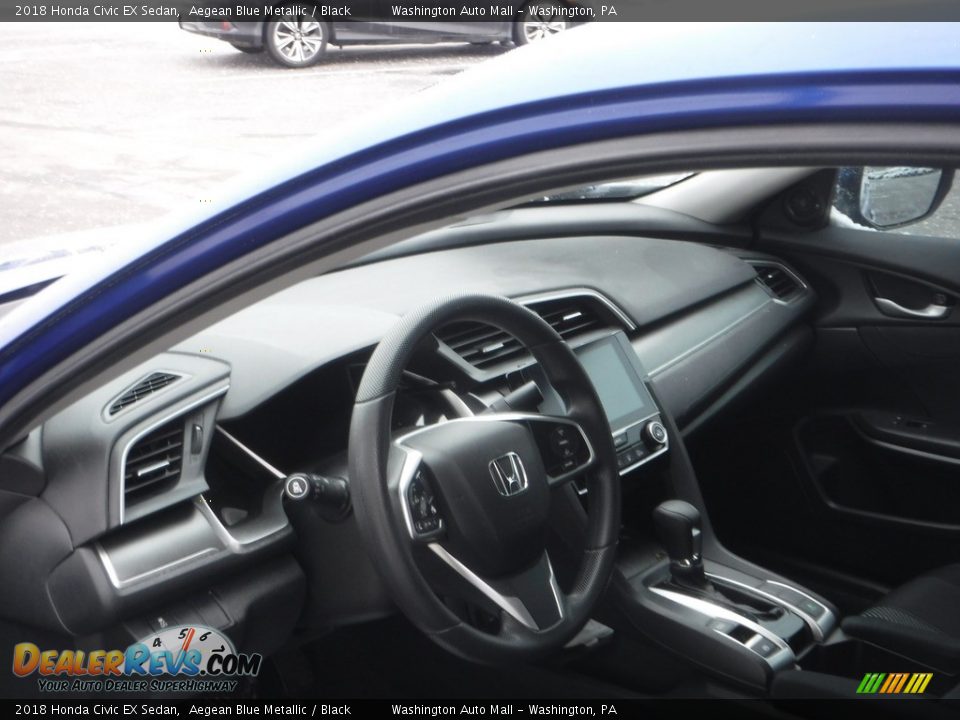 2018 Honda Civic EX Sedan Aegean Blue Metallic / Black Photo #10