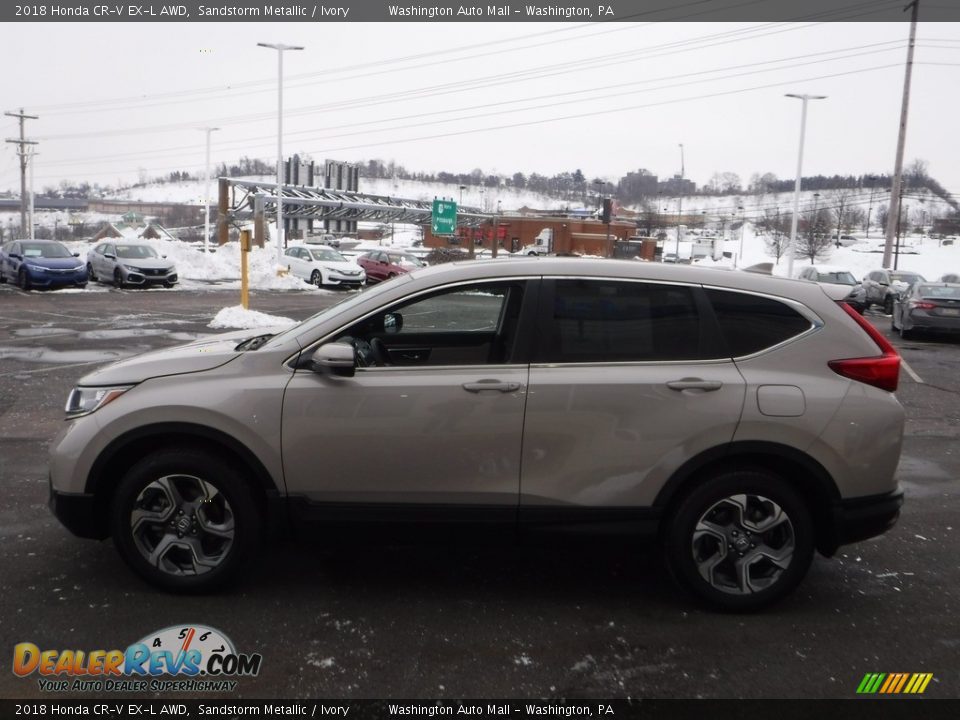 2018 Honda CR-V EX-L AWD Sandstorm Metallic / Ivory Photo #7