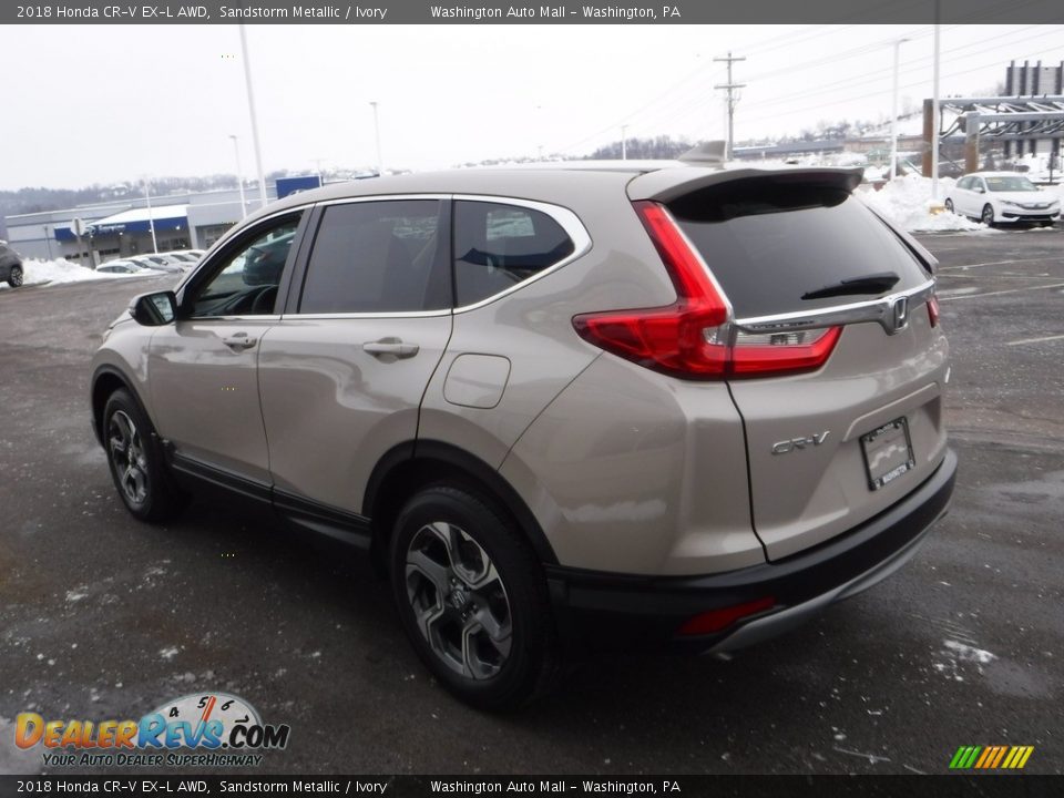 2018 Honda CR-V EX-L AWD Sandstorm Metallic / Ivory Photo #8