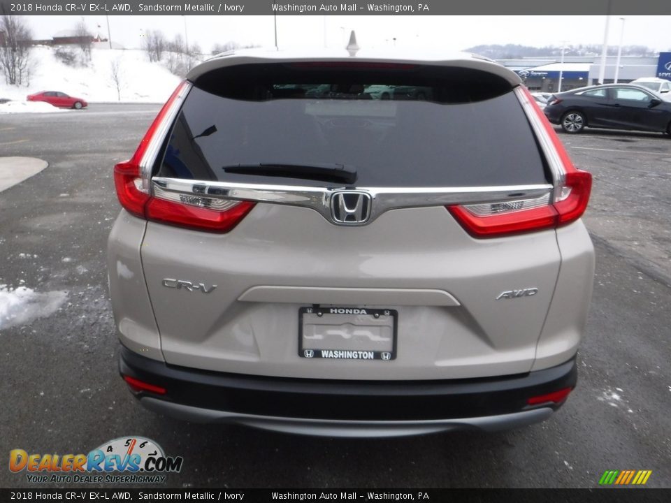 2018 Honda CR-V EX-L AWD Sandstorm Metallic / Ivory Photo #9